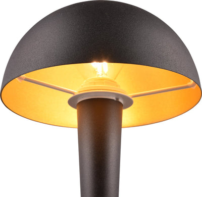 Rl live your light reality canaria - lampe de table - noir-or - incl. 1x e14 4,9 w - montage mural - non dimmable