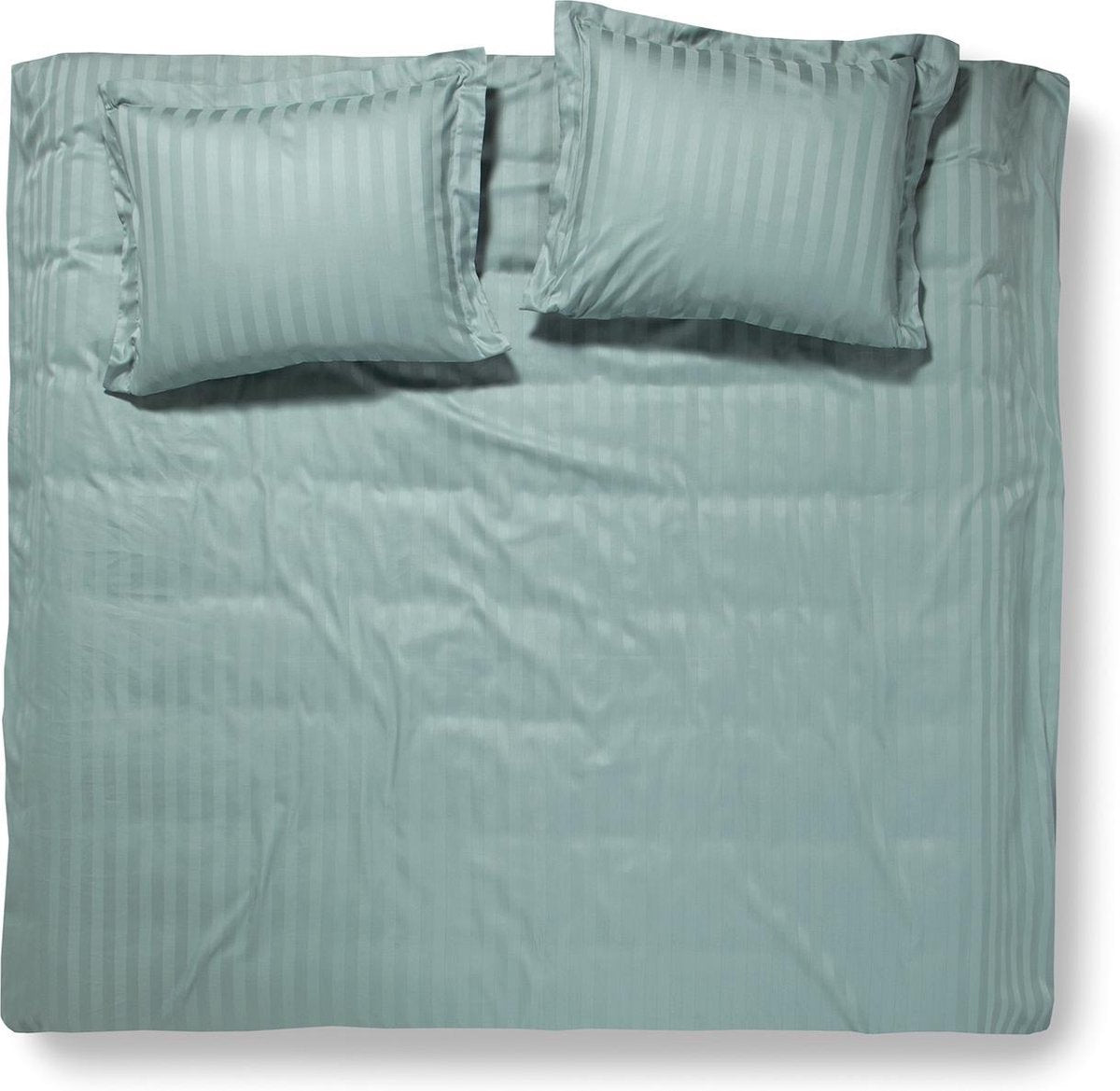 Damai - linea - housse de couette - 200x200 220 cm - double - vert + 2 taies d'oreiller 60x70