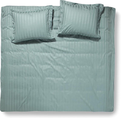 Damai - linea - housse de couette - 200x200 220 cm - double - vert + 2 taies d'oreiller 60x70
