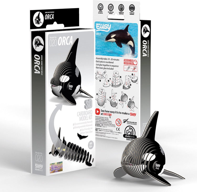 Puzzle 3D Eugy - épaulard - animaux marins - durable - collectionnez-les tous - 6 ans