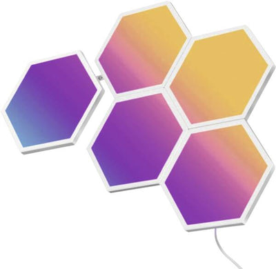 Govee rgbic glide hexa panneaux lumineux 5 pièces éclairage mural intelligent wi-fi bluetooth