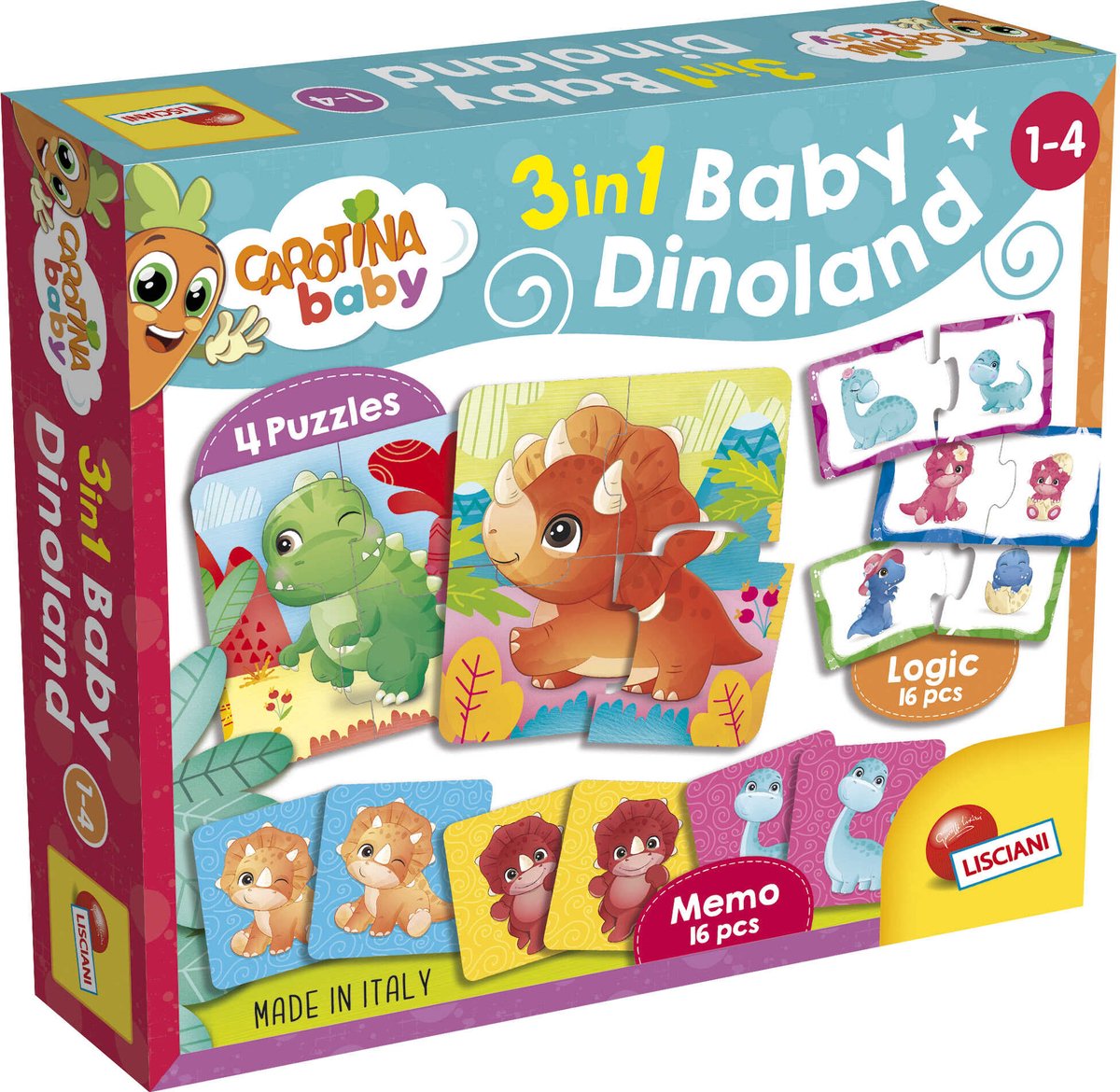 Lisciani carotina bébé dinoland 3 en 1