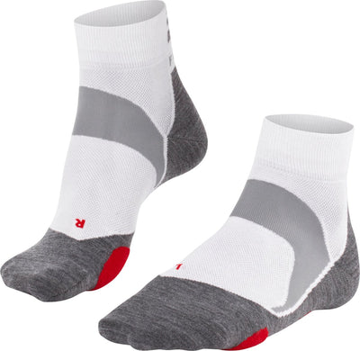 Falke bc5 chaussettes de cyclisme en coton anti-ampoules en matériau fonctionnel unisexe blanc - taille 44-45