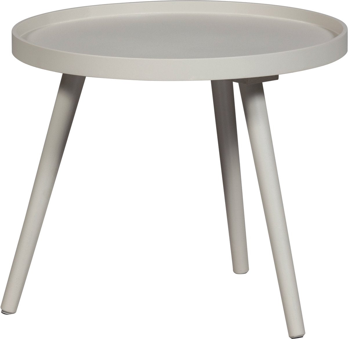 Table d'appoint Woood mesa m - bois - sable - 45 cm x ø45