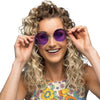 Boland lunettes de fête hippie xl violet