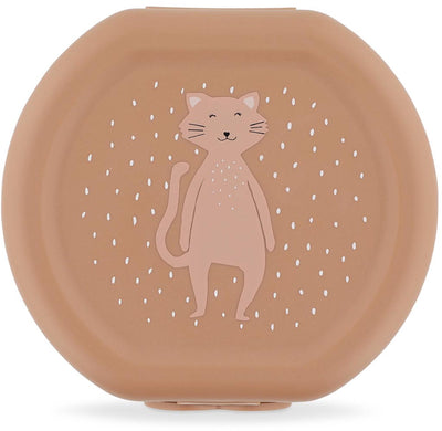 Trixie lot de deux boîtes à goûter avec clip - mrs. chat - facile à ouvrir - sans BPA - pour l'école et en déplacement