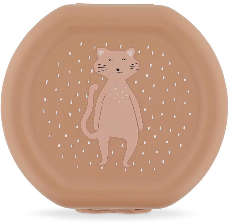 Trixie lot de deux boîtes à goûter avec clip - mrs. chat - facile à ouvrir - sans BPA - pour l'école et en déplacement
