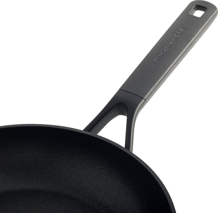 Poêle à frire Kitchenaid classic en aluminium forgé ø24cm - noir - induction - antiadhésive