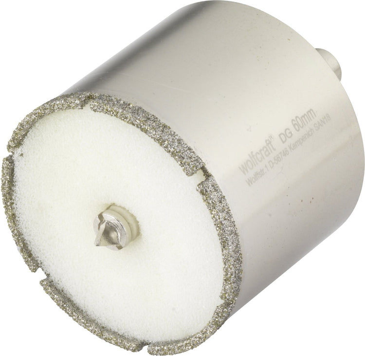 Foret de protection diamant Wolfcraft | avec arbre | ø60mm | 1 pièce - 5940000