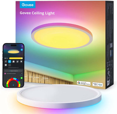 Plafonnier intelligent Govee Matter rgbww rgbic - 12 pouces - ø 30 cm