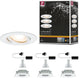 Paulmann lampe encastrable LED Nova Plus lot de 3 orientable IP65 ronde 93 mm 30° Gu10 3x7W 3x460lm 230V dimmable 2700K blanc mat