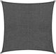 Toile d'ombrage Abbey Camp - HDPE - 4 x 4 m - gris - toile d'ombrage - anneaux en acier inoxydable - darwin-400