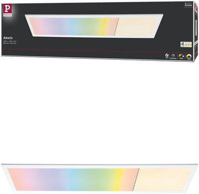 Paulmann panneau LED maison intelligente Zigbee 3.0 Amaris angulaire 1195x295 mm 35W 2500lm RGBW+ blanc dimmable