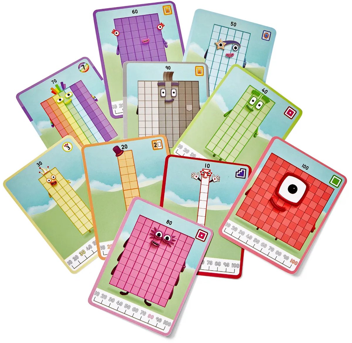 Ressources d'apprentissage - jeux d'activités de cubes numberblocks™ mathlink™ héros avec des zéros - 3+