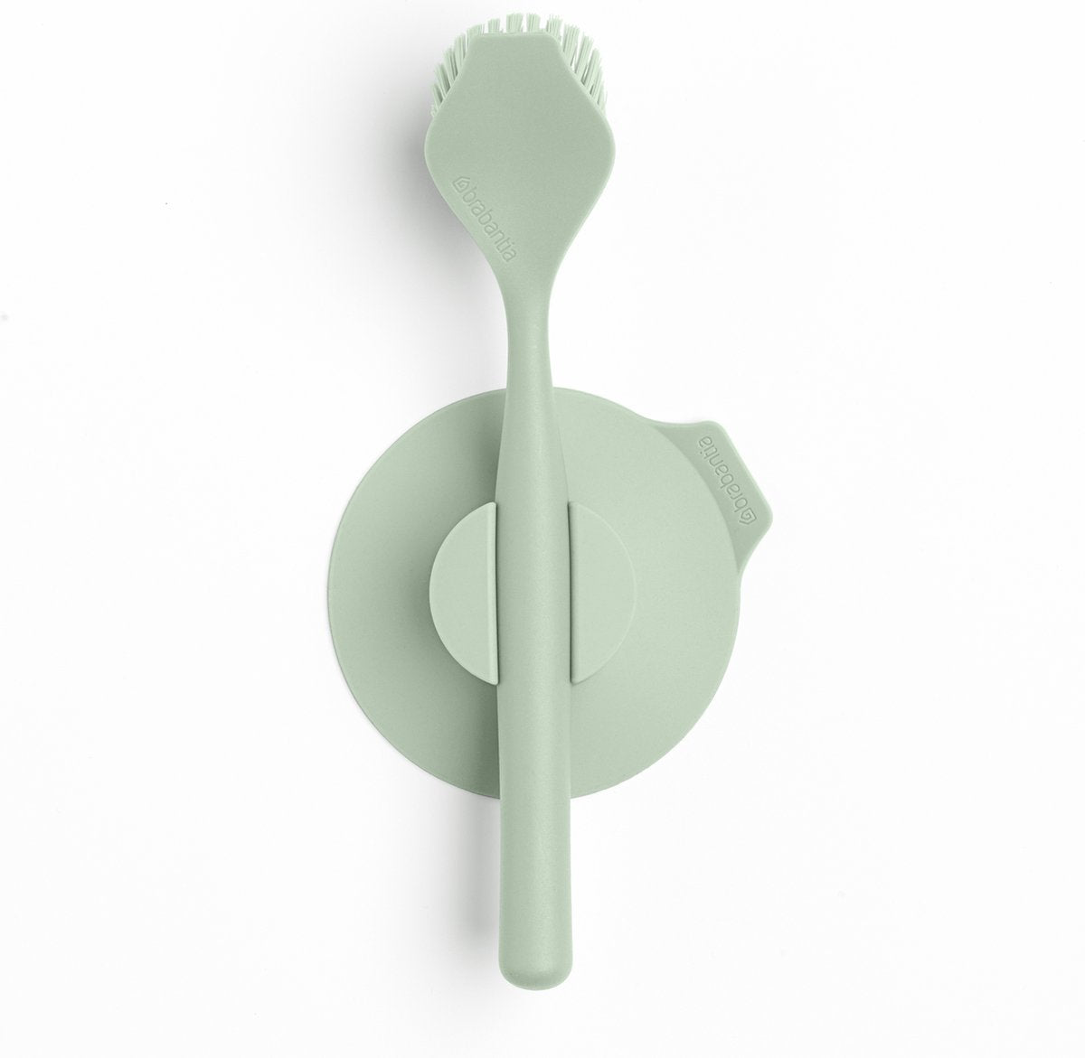 Brosse à vaisselle pour évier Brabantia - avec support à ventouse - vert jade
