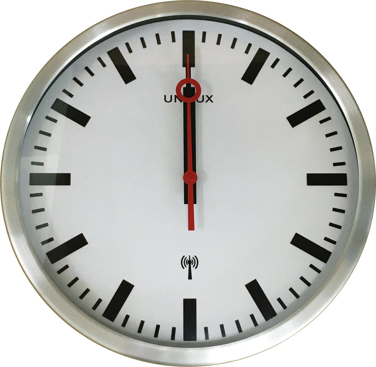 Horloge de gare Unilux grise radiocommandée