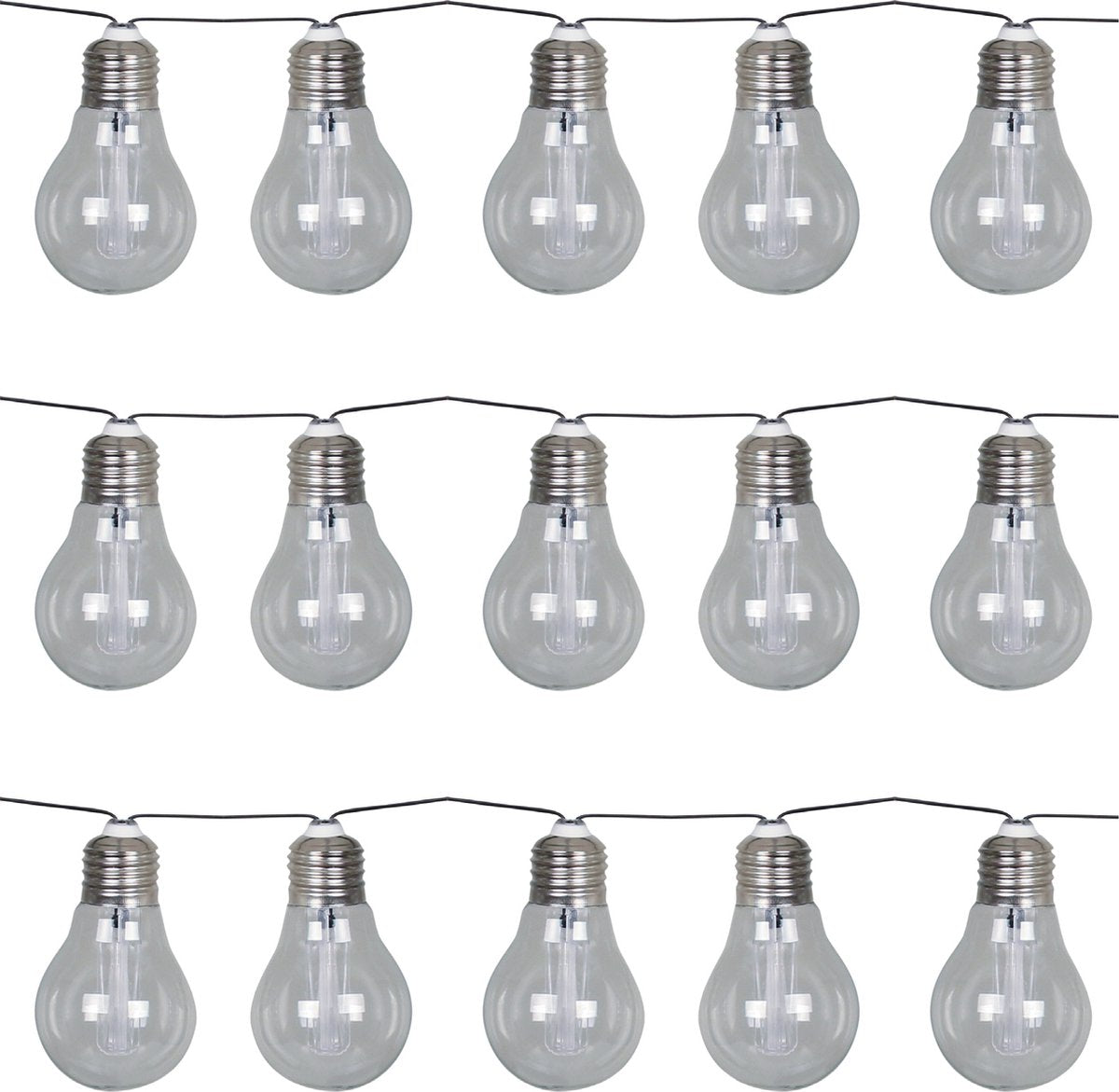 Luxform - guirlande lumineuse solaire avec 15 lumières LED - éclairage de fête corfou - alimenté par l'énergie solaire
