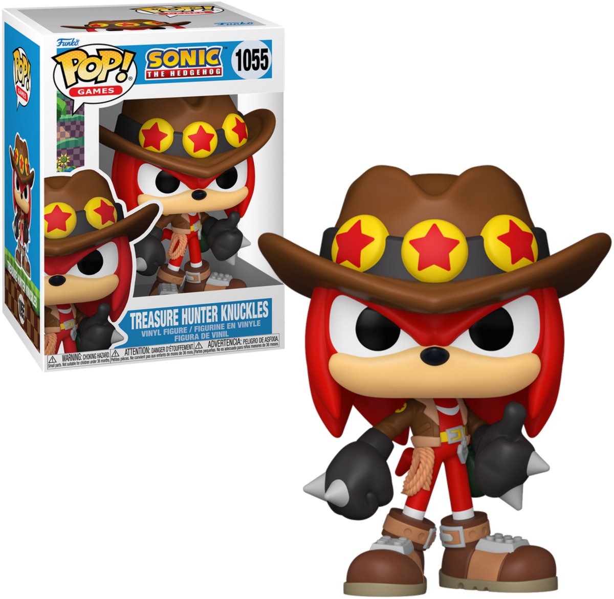 Funko Sonic le chasseur de trésor hérisson knuckles figurine en vinyle 1055 pop unisexe ! - multicolore - standard