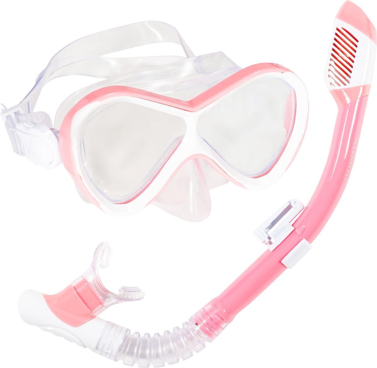 Atlantis abaco combo - ensemble tuba - lunettes de plongée - tuba - enfants - rose