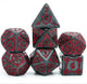 Jeu de dés Hot Games, jeu de rôle rouge Jumbo Castle, 7 pièces.