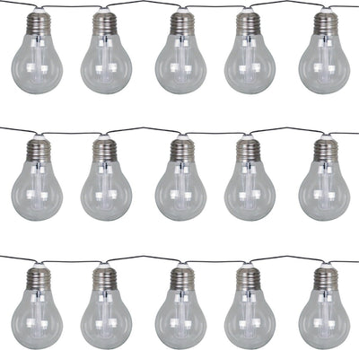 Luxform - guirlande lumineuse solaire avec 15 lumières LED - éclairage de fête corfou - alimenté par l'énergie solaire