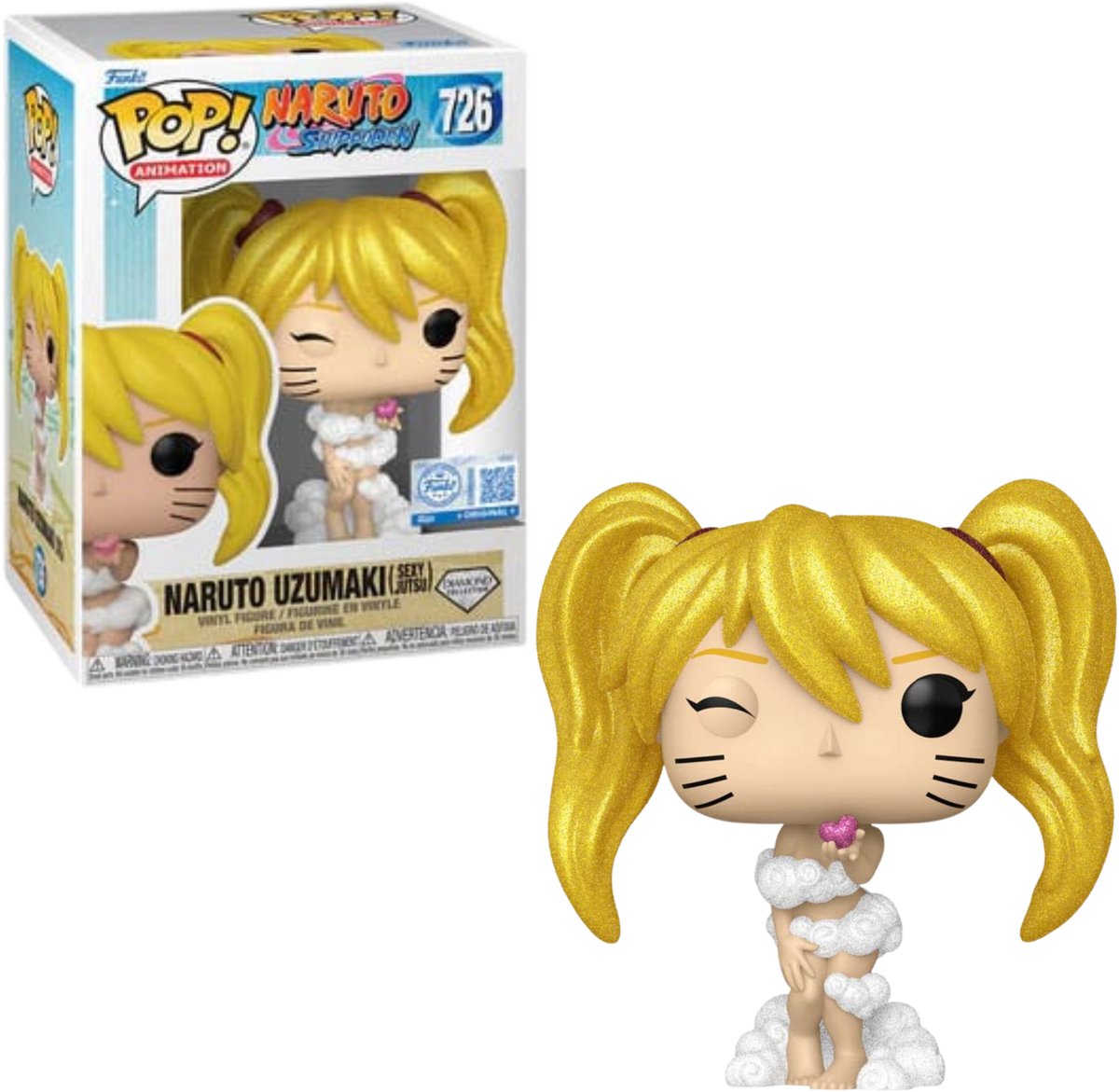 Funko-pop ! animation : naruto (sexy jutsu) (collection de diamants) #726 édition spéciale exclusive