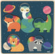Vilac puzzle en bois animaux de l'espace andy westface jouets éducatifs.