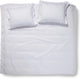 Damai linea - housse de couette - double - 200 x 200 220 cm - blanc