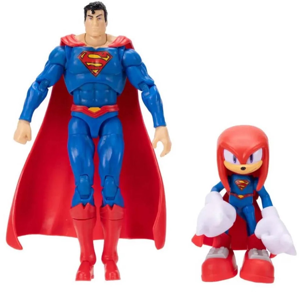 Jakks sonic dc knuckles (6 cm) superman (13 cm) figurines multicolores