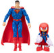 Jakks sonic dc knuckles (6 cm) superman (13 cm) figurines multicolores