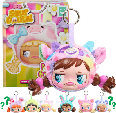 Porte-clés en peluche en vinyle Spectron happy haul sour moues
