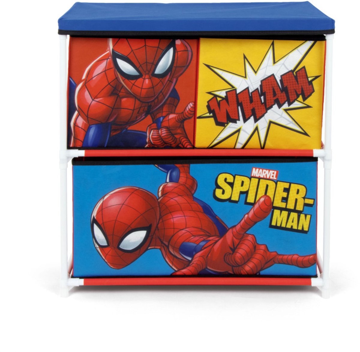Etagère de rangement Marvel Spiderman avec 3 tiroirs rouge