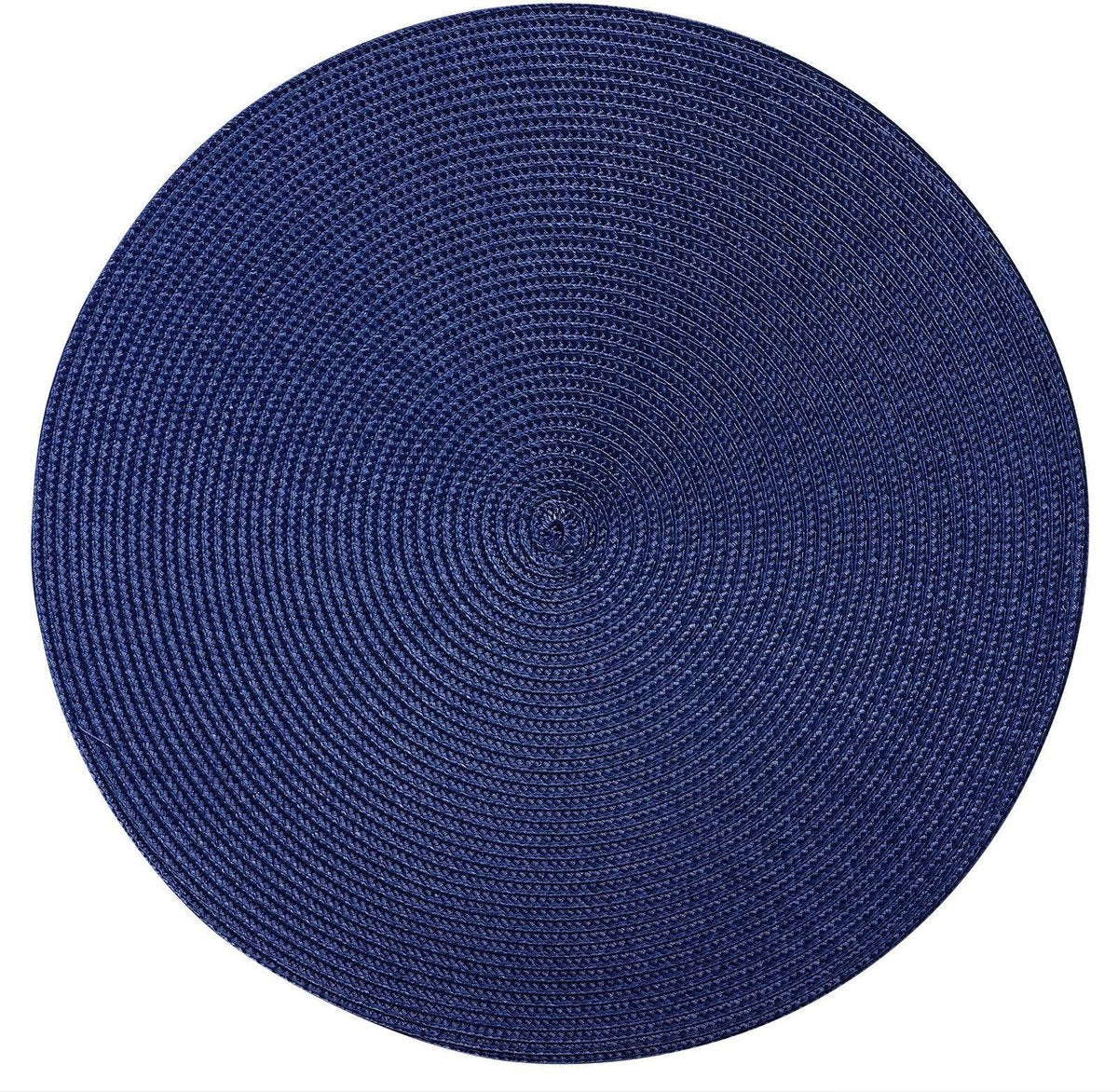 Westmark lot de 4 sets de table, ø 38 cm, polypropylène, bleu, collection saleen : cercle