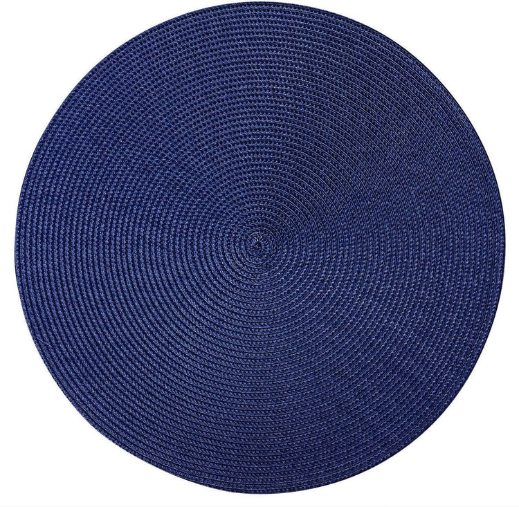 Westmark lot de 4 sets de table, ø 38 cm, polypropylène, bleu, collection saleen : cercle