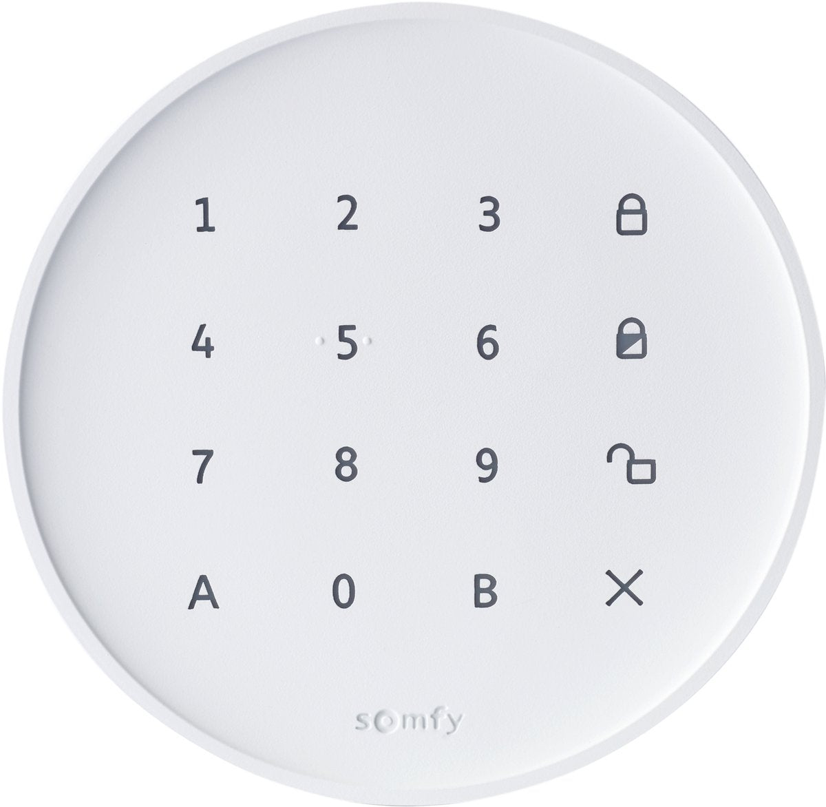 Clavier essentiel Somfy home alarm - code numérique pour allumer et éteindre le système d'alarme sans fil - recevoir une notification lorsque le code est utilisé