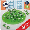 Grenouille solitaire de jeu en bois de petit pied