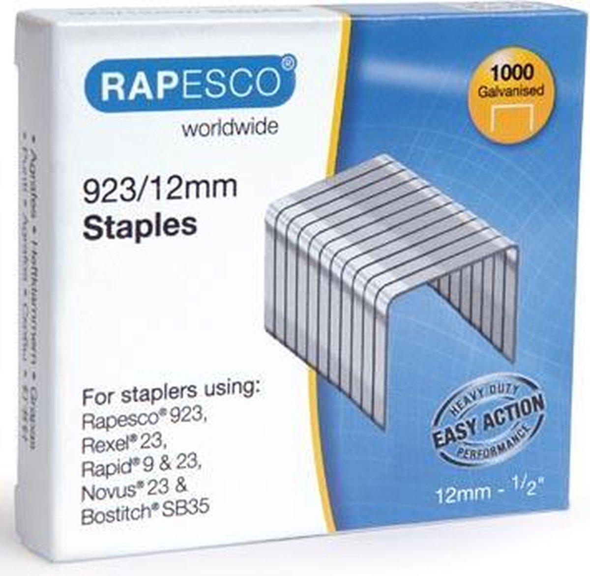 Agrafes Rapesco 923 12 1000x