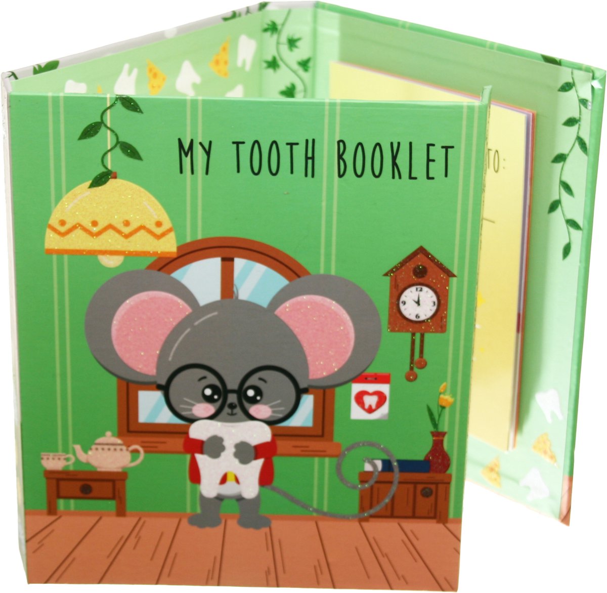 Toothwonders – mon livret dentaire Toothmouse - anglais - carnet de collection de dents avec fermeture magnétique