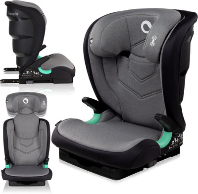 Siège auto premium Lionelo Neal 100-150 cm - ISOFIX - appui-tête réglable (14 positions) - système de ventilation - protection latérale - homologué i-size - housse lavable - grandit jusqu'à 12 ans - carte enfant incluse