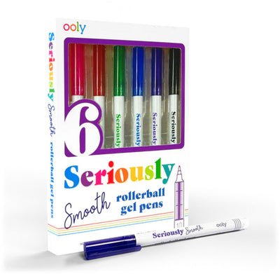 Ooly - sérieusement lisse - stylos à bille gel - 6 pièces