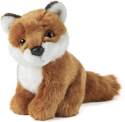 Nature vivante - peluche - renard - assis - 15 cm