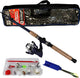 Kit de pêche Albatros funmaster - ensemble de cannes à pêche télescopiques - 210 cm - 10-30 g - avec étui complet et boîte à matériel