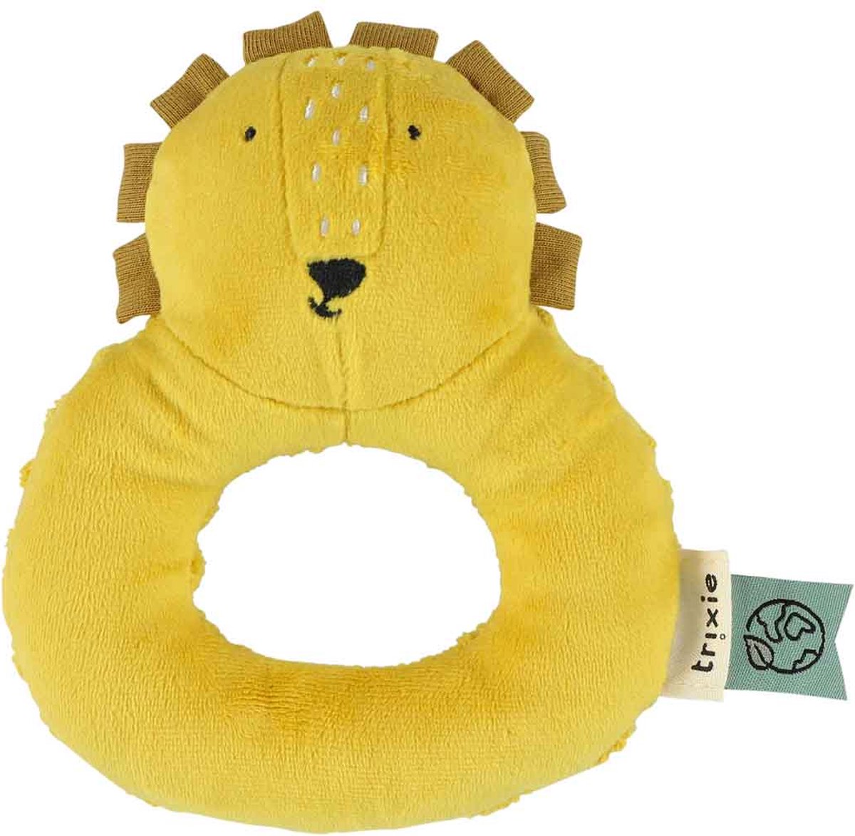 Hochet Trixie – m. lion – peluche bébé avec son froissé – jouets sensoriels – à partir de 3 mois