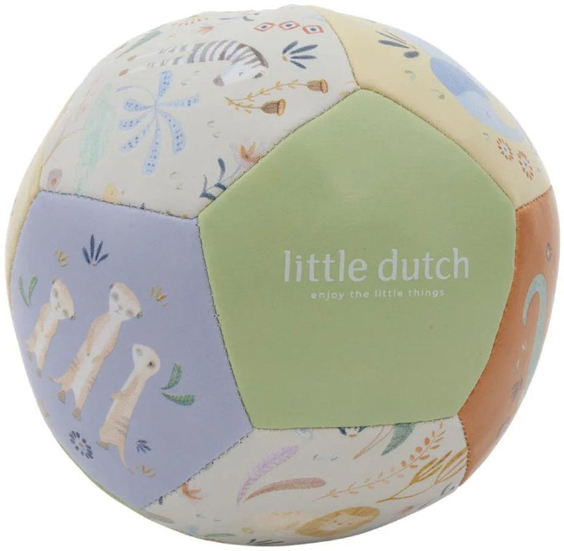 Balle softball Little Dutch - safari - ø12,5 cm - vert