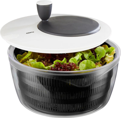 Essoreuse à salade rotative Gefu - 4 litres - séchoir à salade manuel - plastique - passe au lave-vaisselle