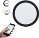 Lampe encastrable intelligente Eglo connect.z fueva-z - ø 21,6 cm - noir et blanc - lumière blanche orientable - dimmable - zigbee