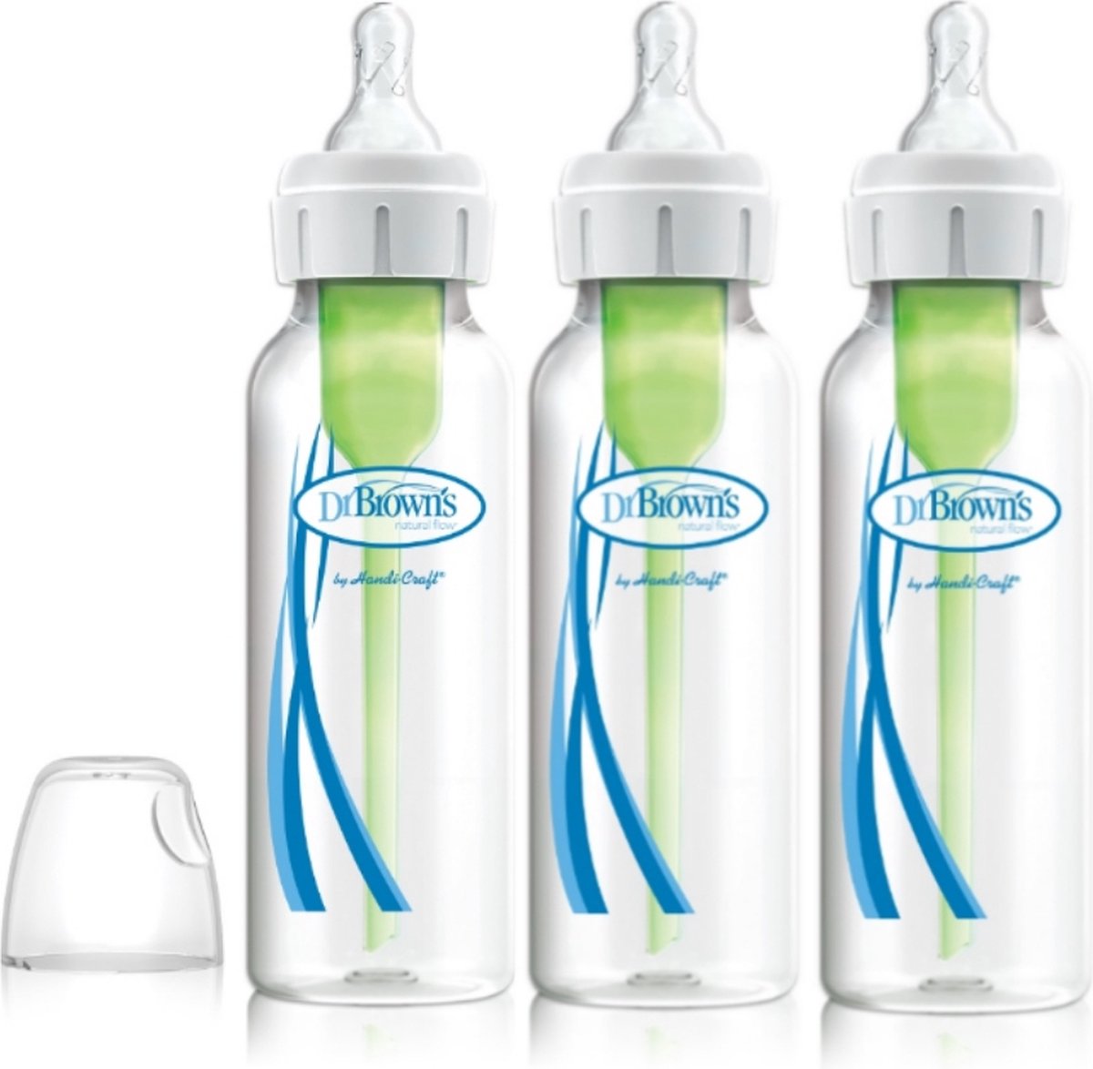 Dr. brown's options+ biberon anti-colique - biberon à col étroit - 250ml - 3 pièces