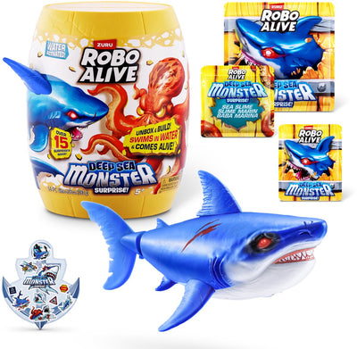 Robo vivant surprise de monstre des profondeurs marines (requin) de Zuru