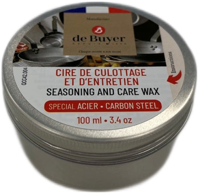 Cire d'entretien Debuyer de Buyer pour casseroles en acier - 100 ml - Protection et entretien naturels - Fabriquée en France