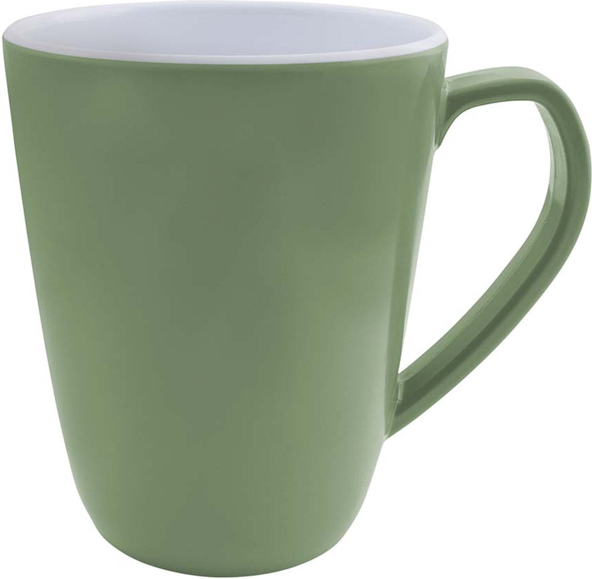 Bo-camp - mug l - bicolore - mélamine - 4 pièces - vert